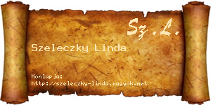Szeleczky Linda névjegykártya